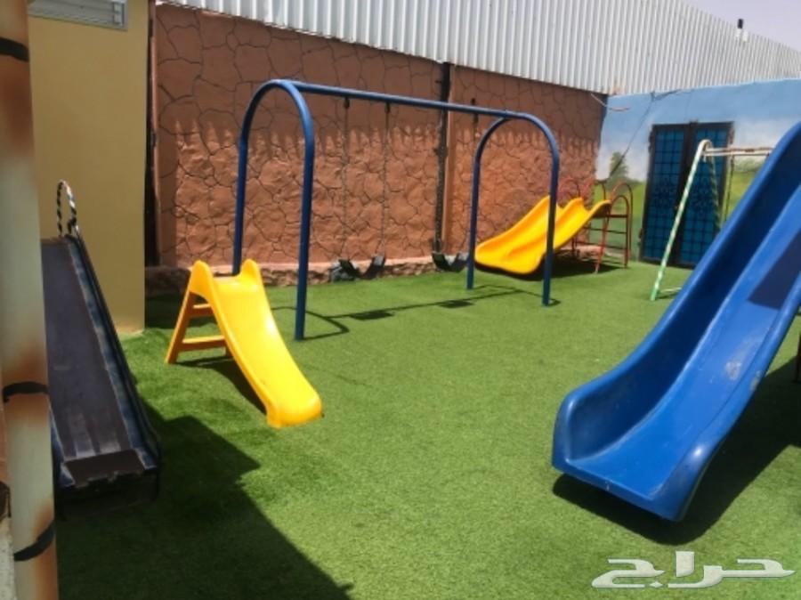 استراحة قسمين للإيجار مسبحين ألعاب مائية ملعب صابوني وملعب64254143467137113