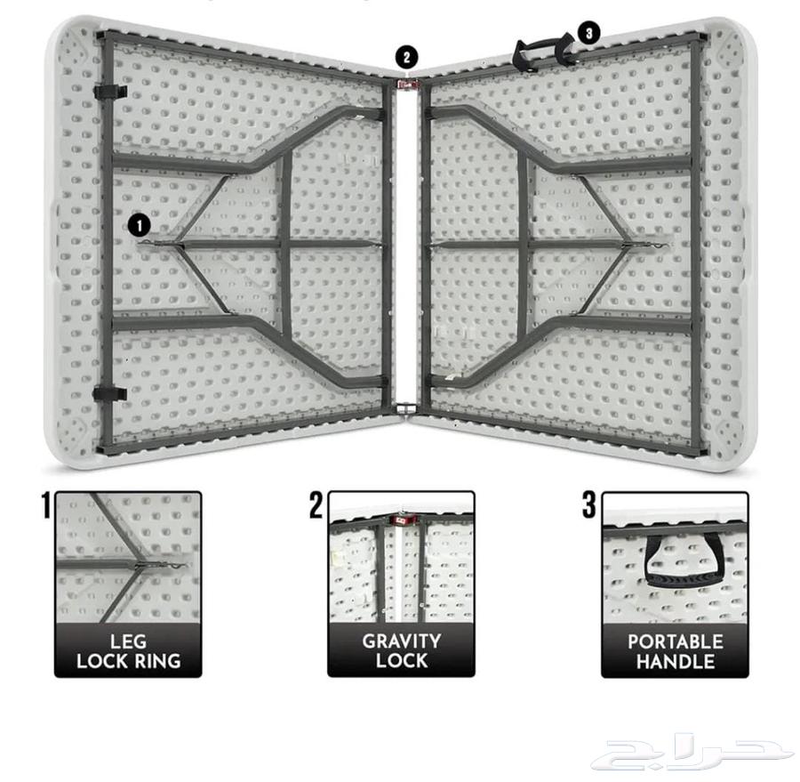طاولة فيبر تصفط للحفلات والمناسبات لم تستخدم64513075125889111