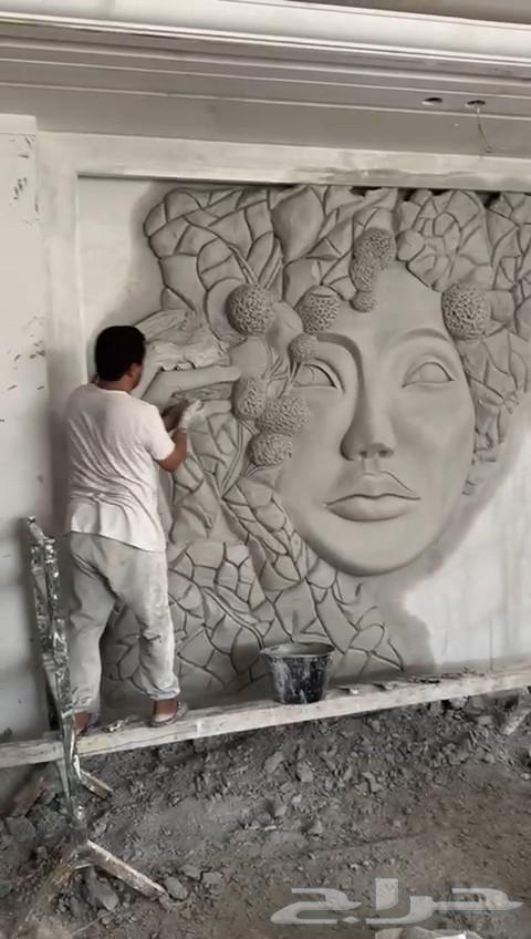 ديكورات جداريات جبسيه نحت يدوي64174798831745113