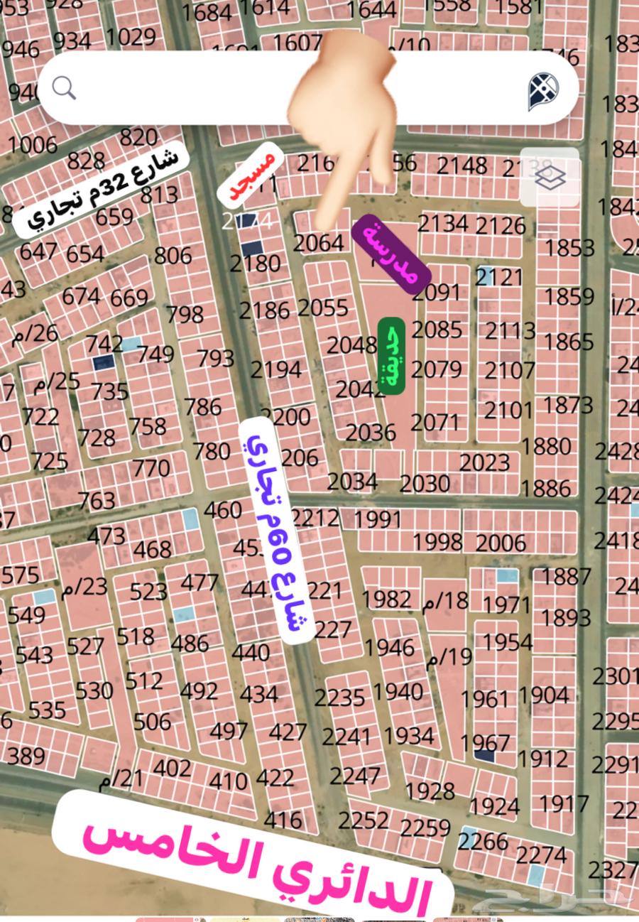 ارض للبيع بمخطط ولي العهد 4 مساحة 777م مزفلت قريب من مسجد64263785101185113