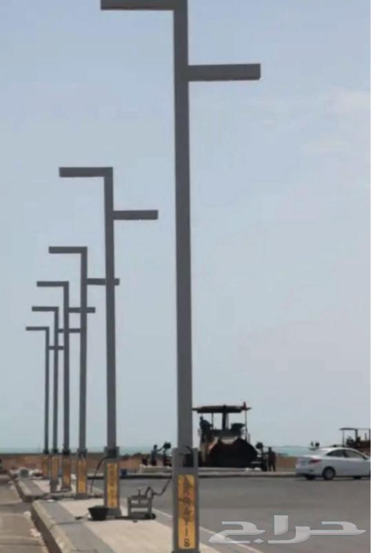 أعمدة الإنارة الديكوريه يوجد قواعد خرسانه64260120136195110