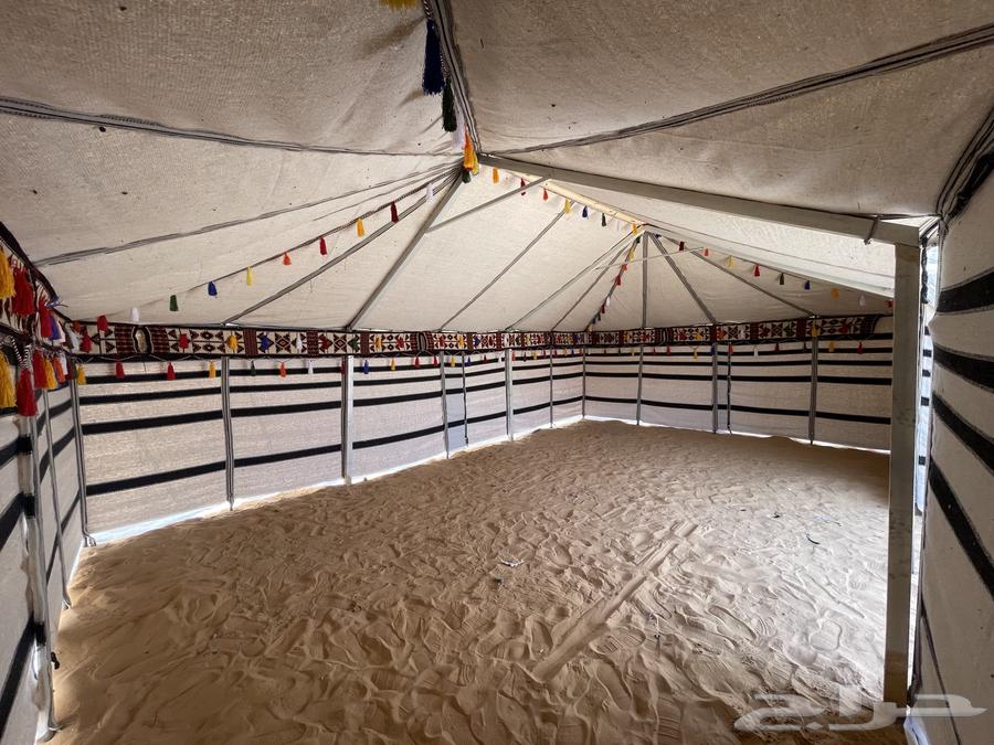 لبيع بيوت الشعر والخيام بجميعها جديد حياكم64273585578627114