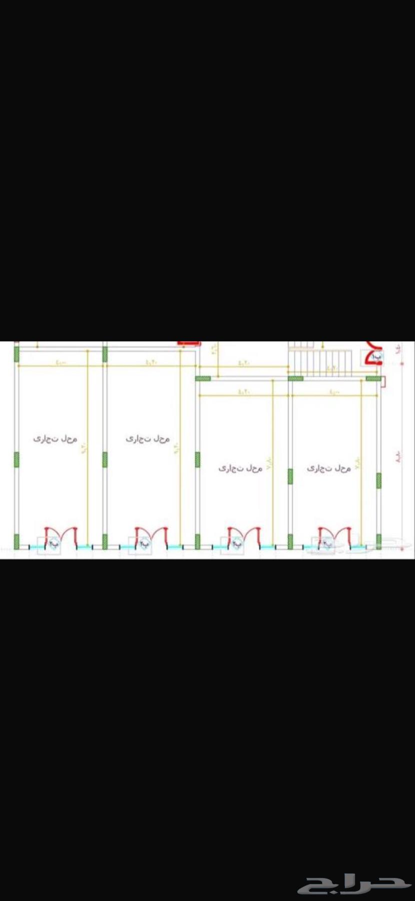 ايجار اربع محلات بجازان حي النور64295645166083112