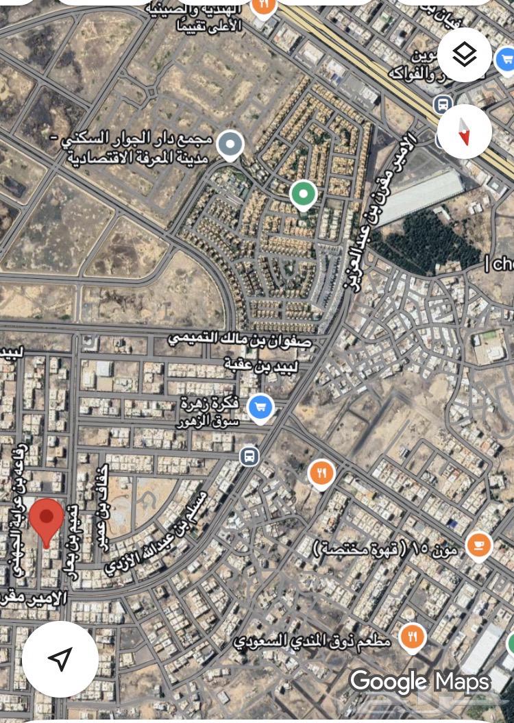 أرض سكنية للبيع داخل حد الحرم ب حي المبعوث جوار قصر الثريا64305013438594111