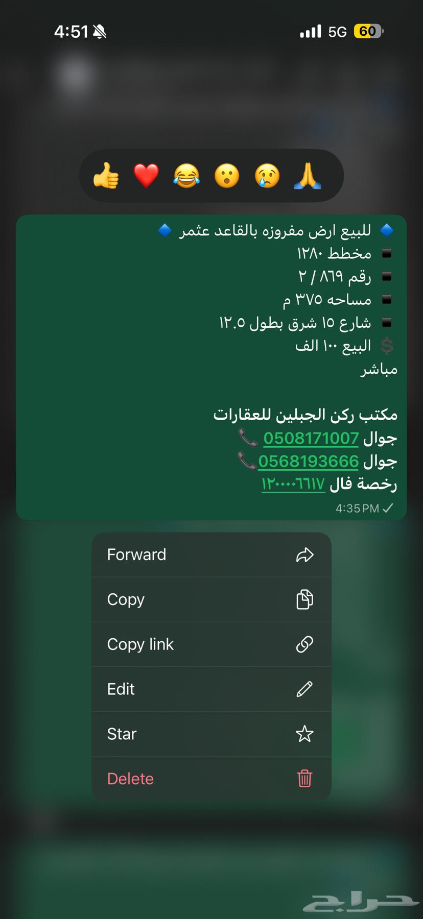 للبيع ارض عثمر 100 الف المواصفات بالصوره64345674184322110