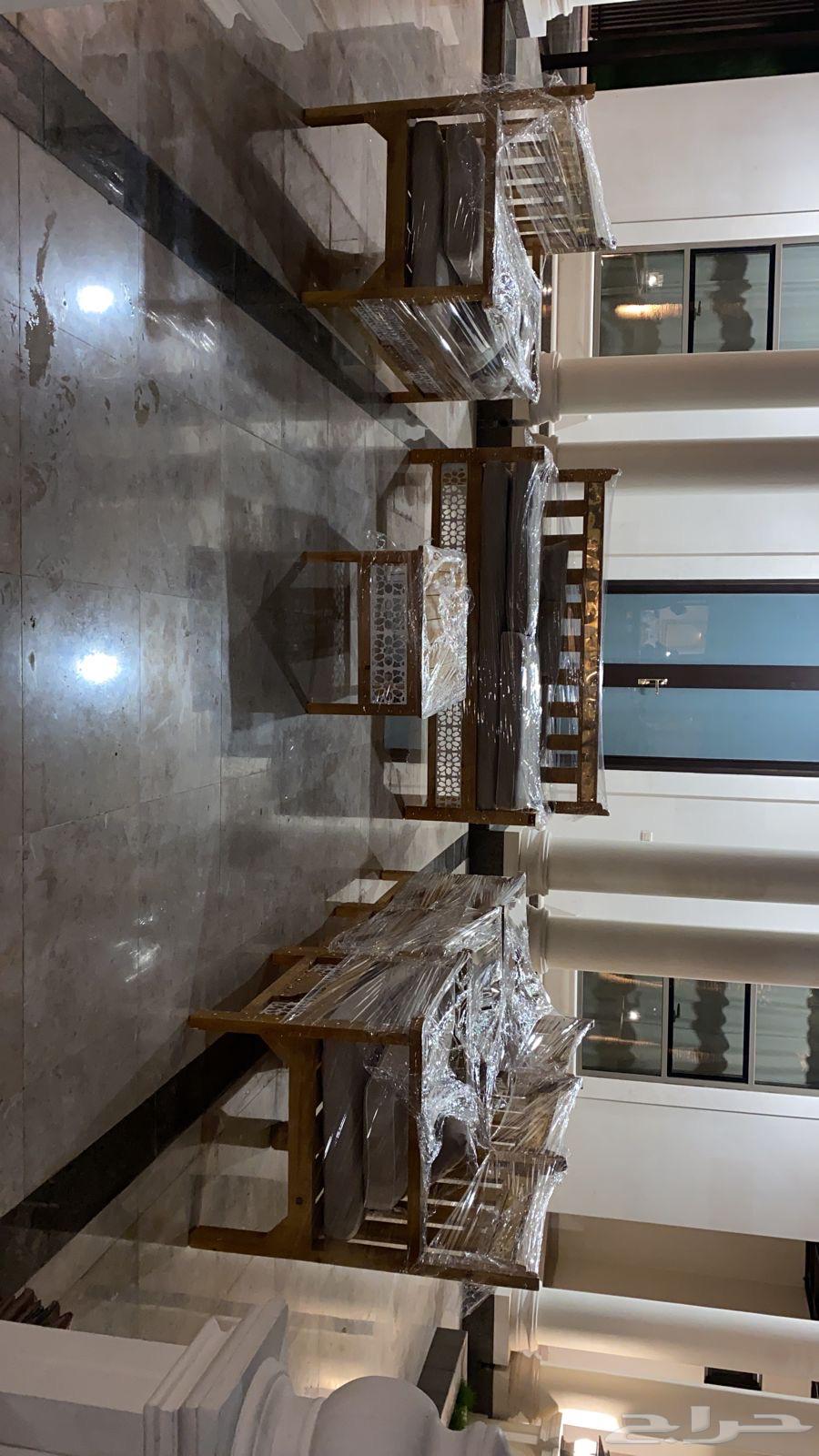 جلسة خارجية أطقم كاملة طقم كامل كراسي طاولات خشب حديد خشبية64338837497858110