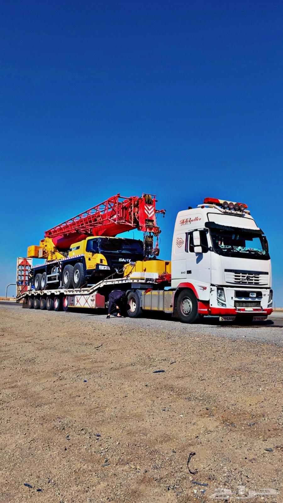 لوابد لنقل المعدات في جميع أنحاء المملكة. مع مكرة سحب64354941715971113