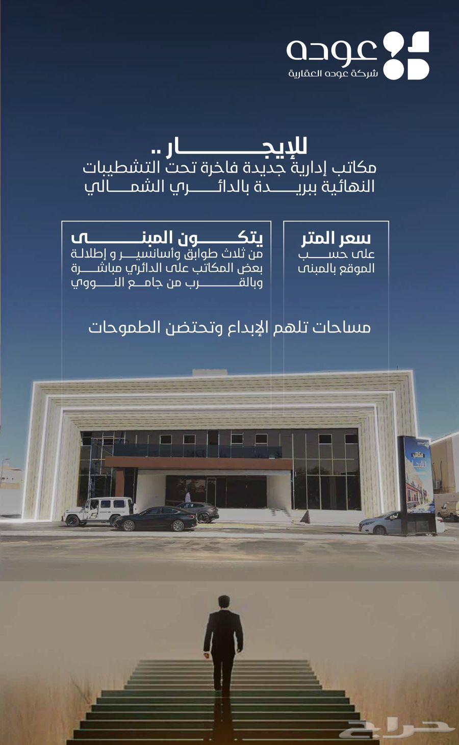 للإيجار مكاتب ادارية و تجارية على الدائري الشمالي ببريدة64349817709443110