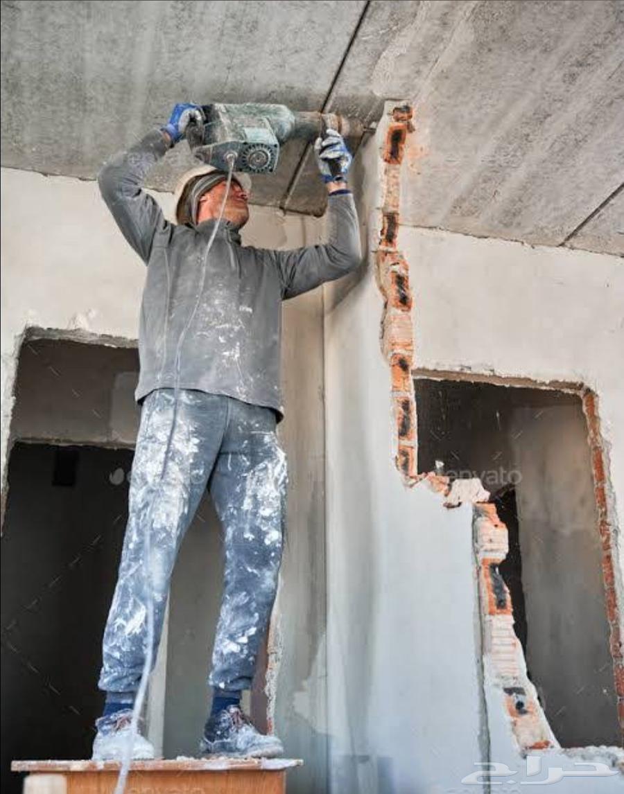 Workers for demolition and renovation in Riyadh, contractor for concrete demolition, wall demolition, ceramic installation64264180335233111