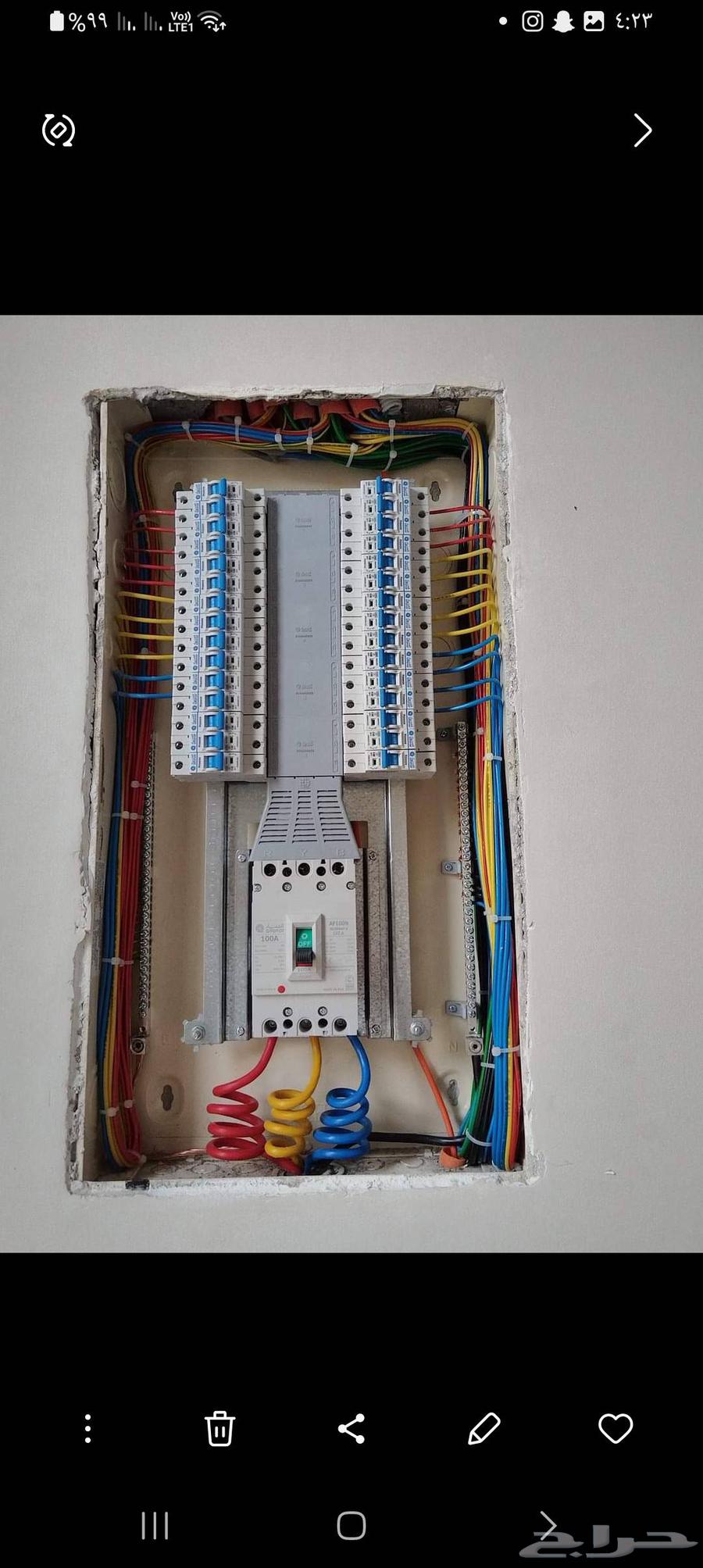 Electrician for homes and buildings in Jeddah, all electrical works and customer satisfaction64260121847041110