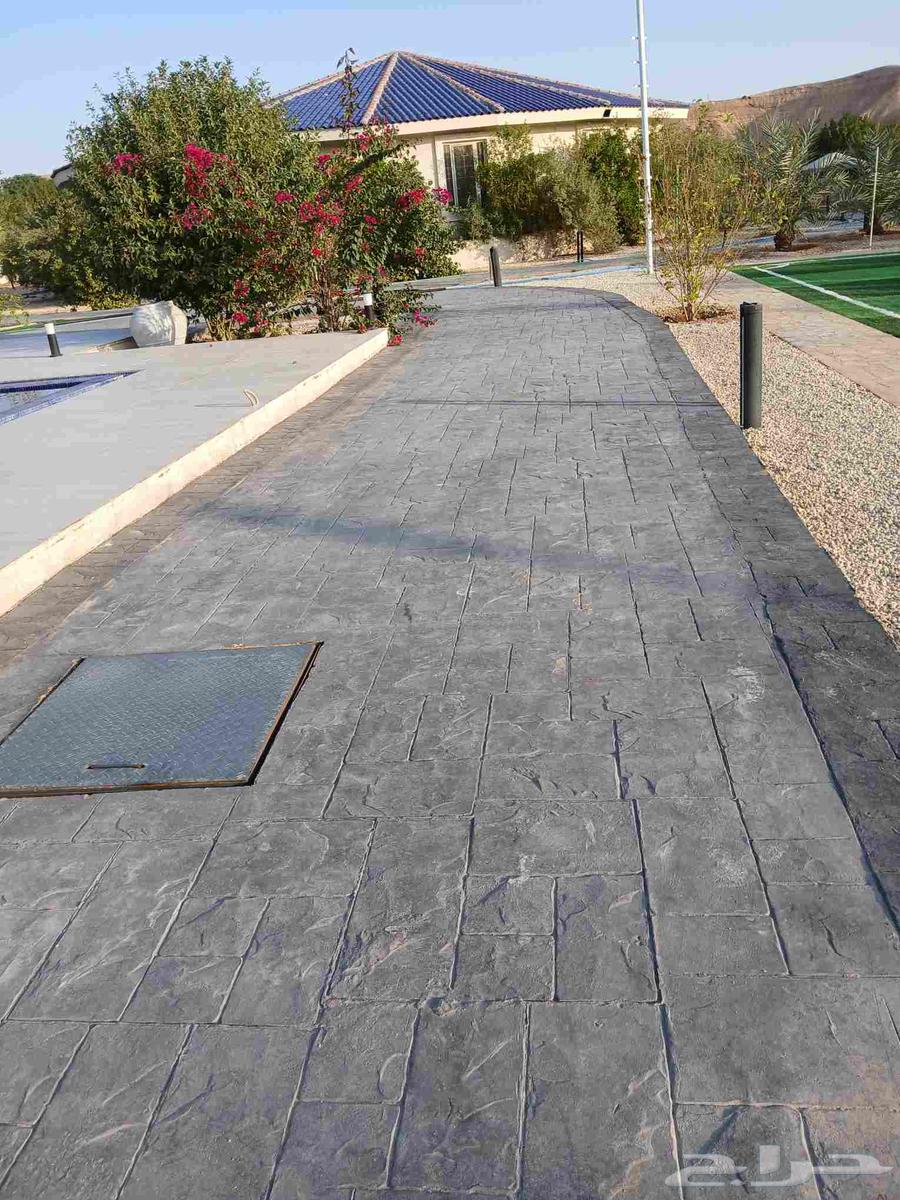 الخرسانه المطبوعة صبة مروحه صبة ميزانية ابوكسي أسفلت صبة ريز64264870669443111