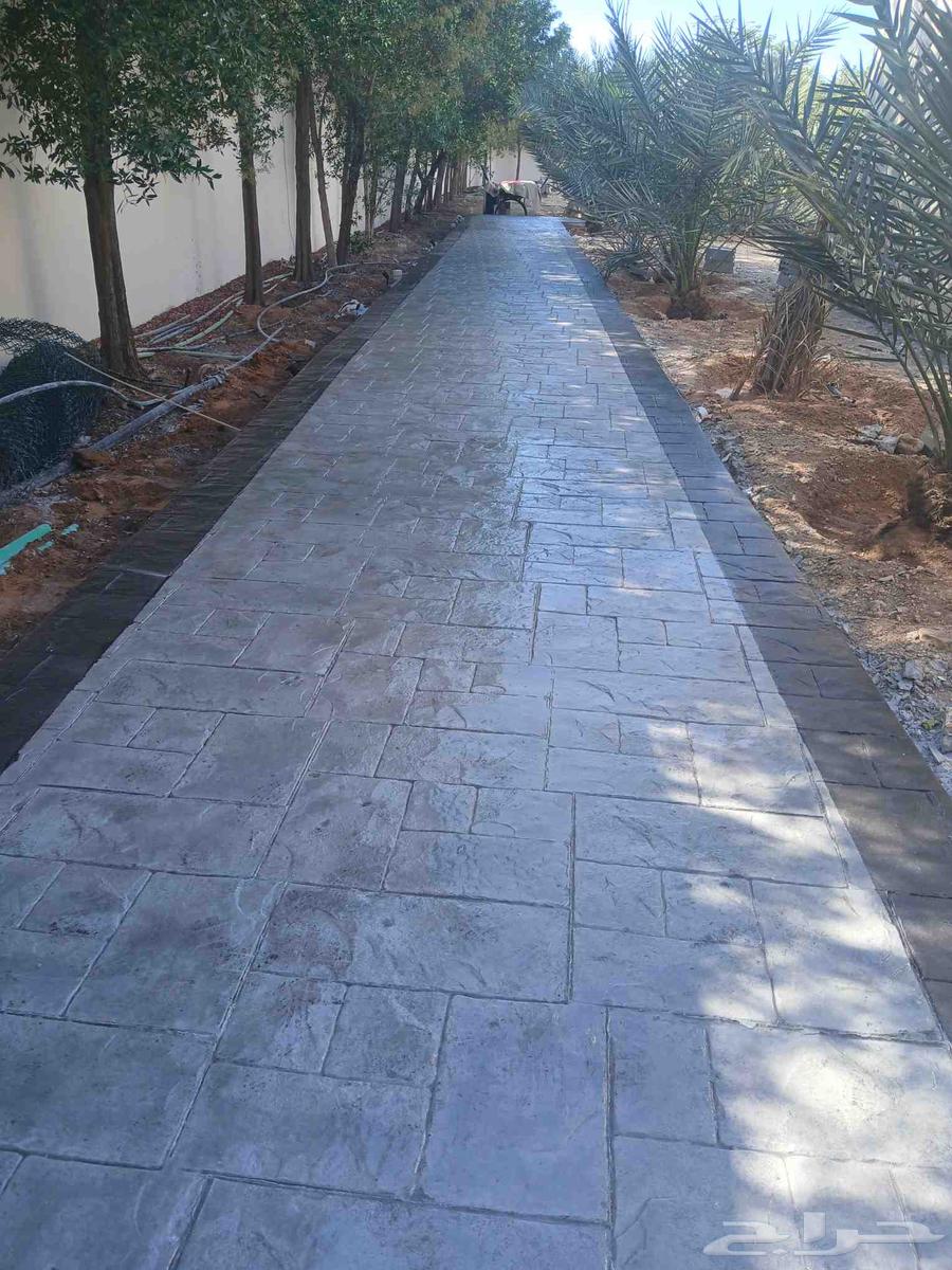 الخرسانه المطبوعة صبة مروحه صبة ميزانية ابوكسي أسفلت صبة ريز64264870669443114