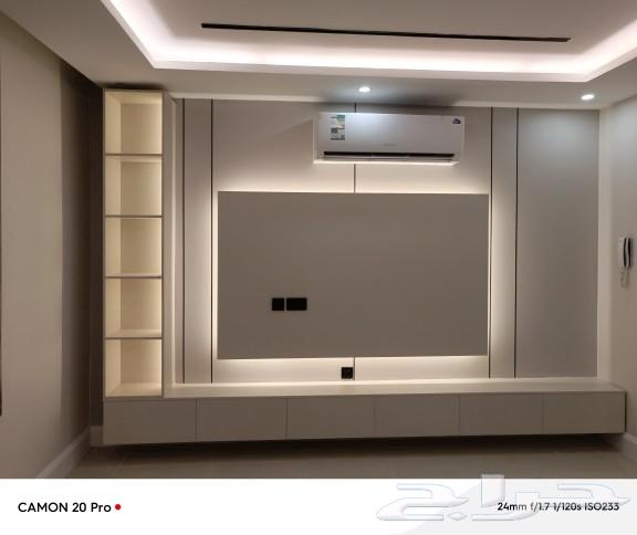 نجار ديكورات بديل الشيبورد وديكور الشاشات المداخل والطاولات64260306411011114