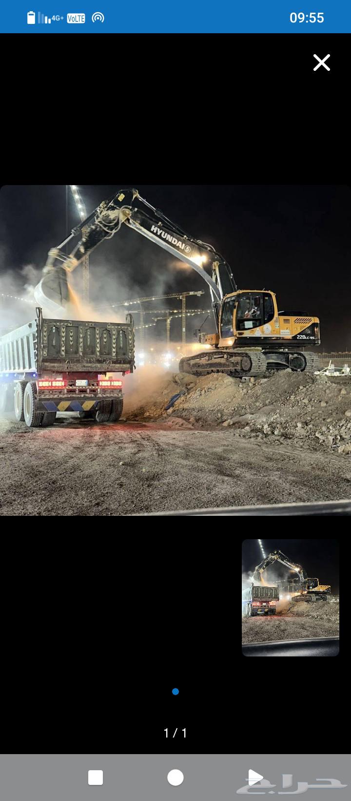 مقاول حفر وترحيل نقوم بأعمال حفر الاراضي وتسوية مواقع البناء64260305638529110