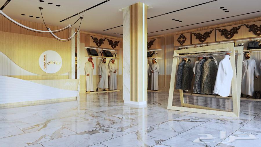 تصميم داخلي وديكور لمحل خياطه اثواب رجالي64370063970049113