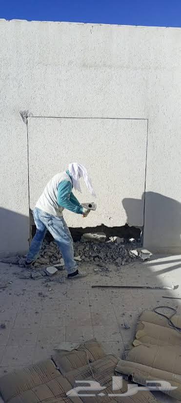 Breaking, hauling, concrete cutting, door and window openings, coring, masonry, plastering64370148218371111