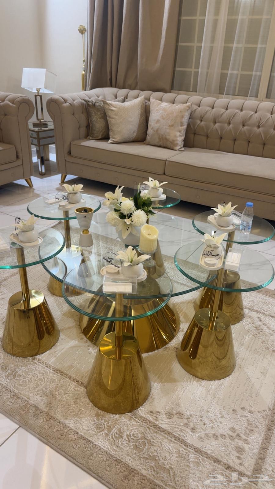 Women's Majlis Sofa with Coffee Table, Dining Table, and Buffet64379975147011112