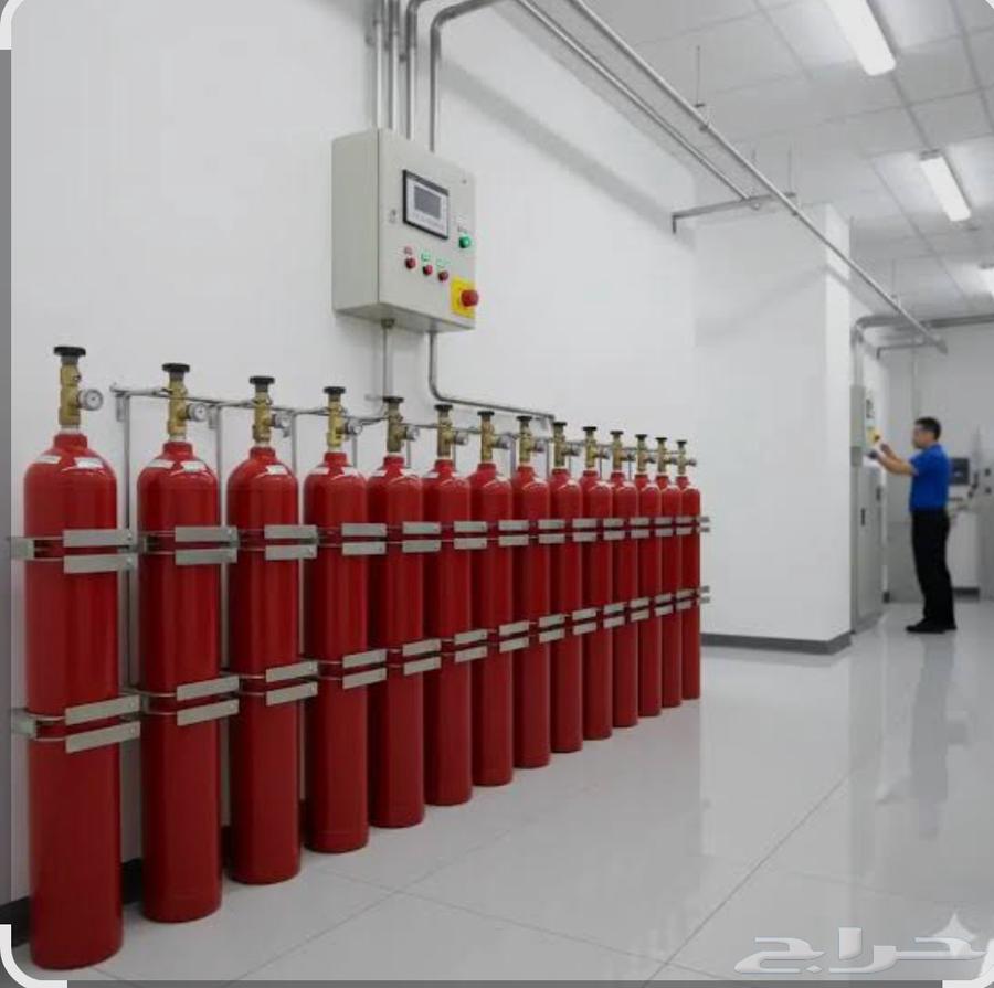 طفايات الحريق جديد والتعبيه FM200 system64379907577217112