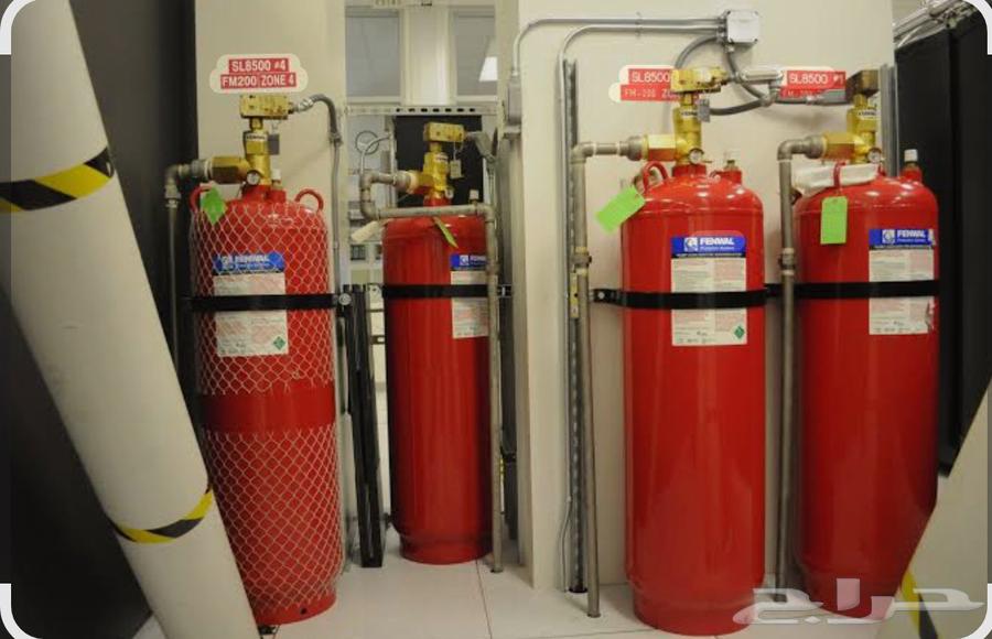 طفايات الحريق جديد والتعبيه FM200 system64379907577217111