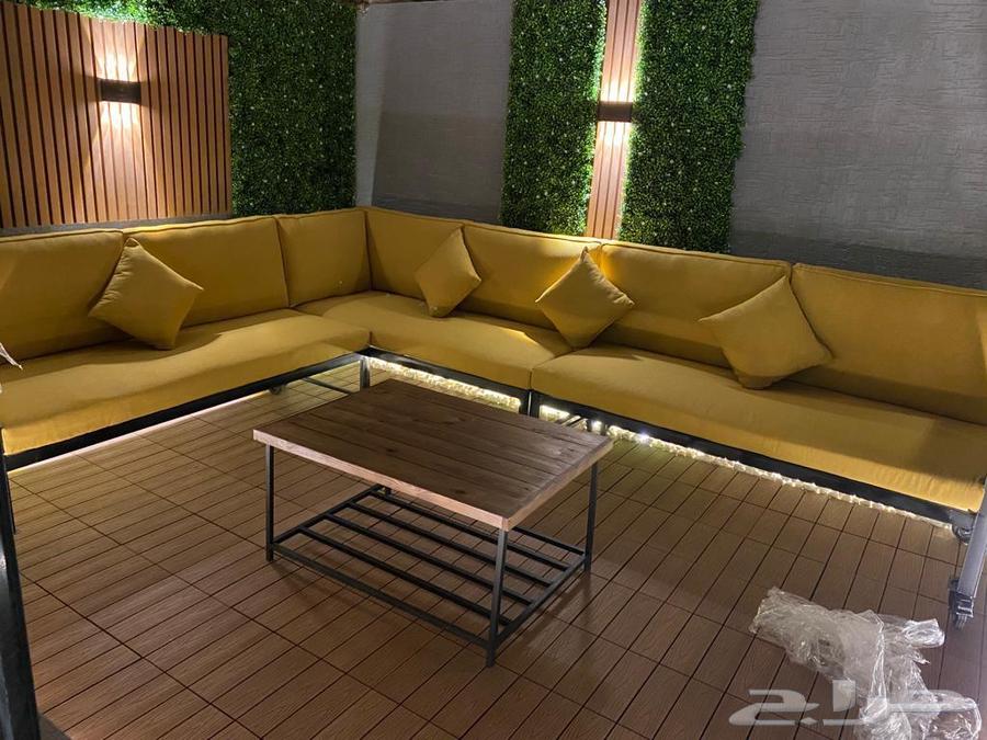 جلسات خارجية جلسة خشب حديد جاهز تفصيل كراسي طاولات طقم اطقم64403727347459113