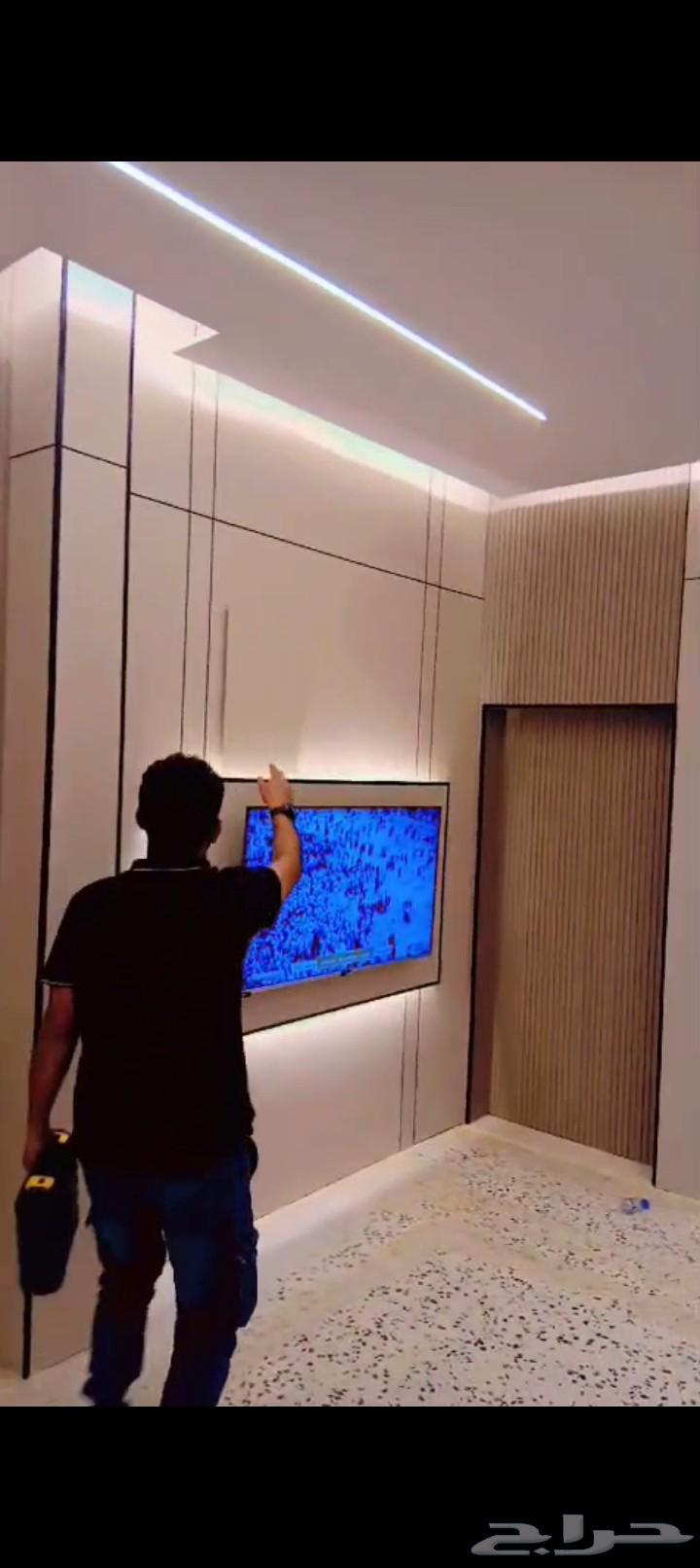 ديكورات داخليه بديل الشيبورد والرخام وتركيب الشاشات64403457244033110