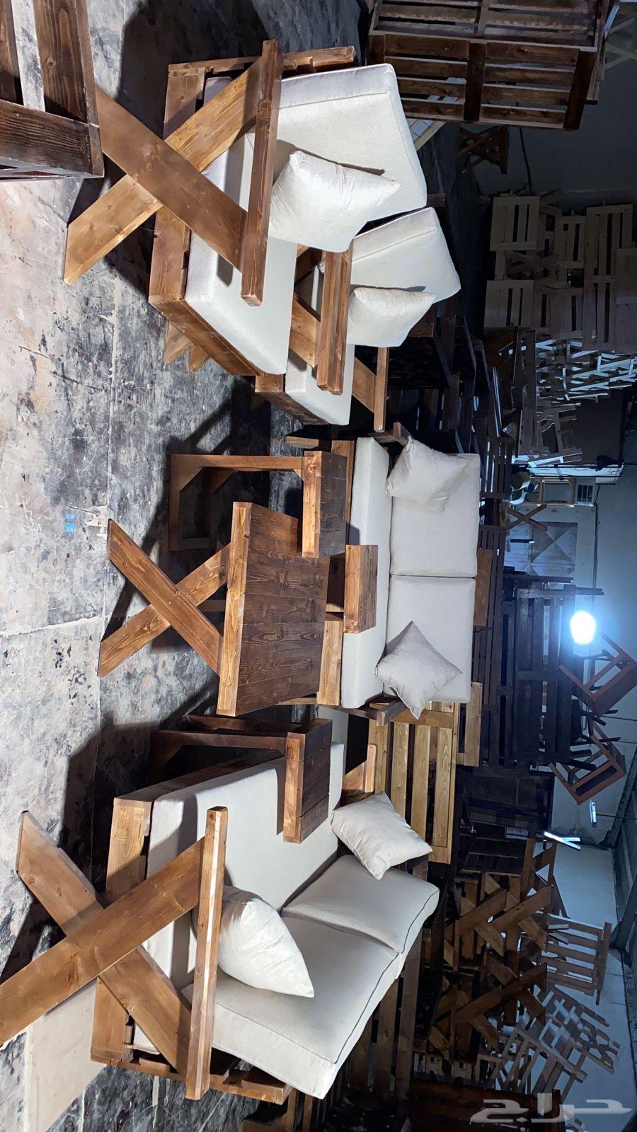 جلسات خارجية جلسة خشب حديد جاهز تفصيل كراسي طاولات طقم اطقم64403727347459112