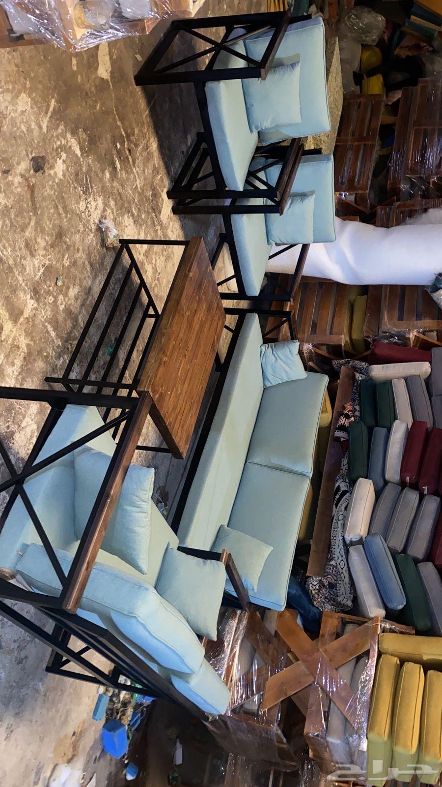 جلسات خارجية جلسة خشب حديد جاهز تفصيل كراسي طاولات طقم اطقم64403727347459111