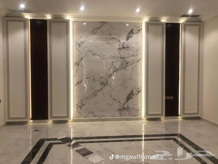 معلم تركيب ديكورات داخليه ورق جدران بديل الشيبورد . مودرن64403617264771113