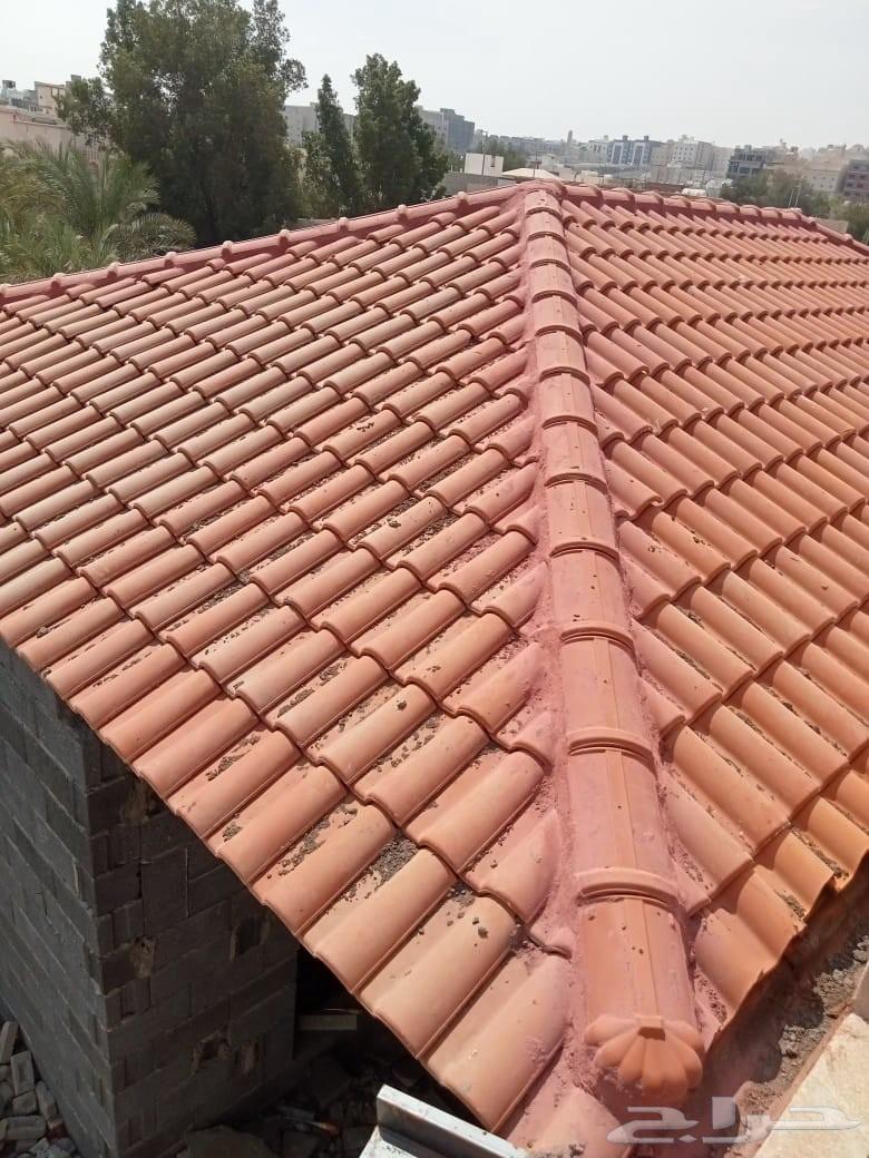 لتوريد وتركيب جميع انواع القراميد المعدني بانواعه والفخار با64403822735489114