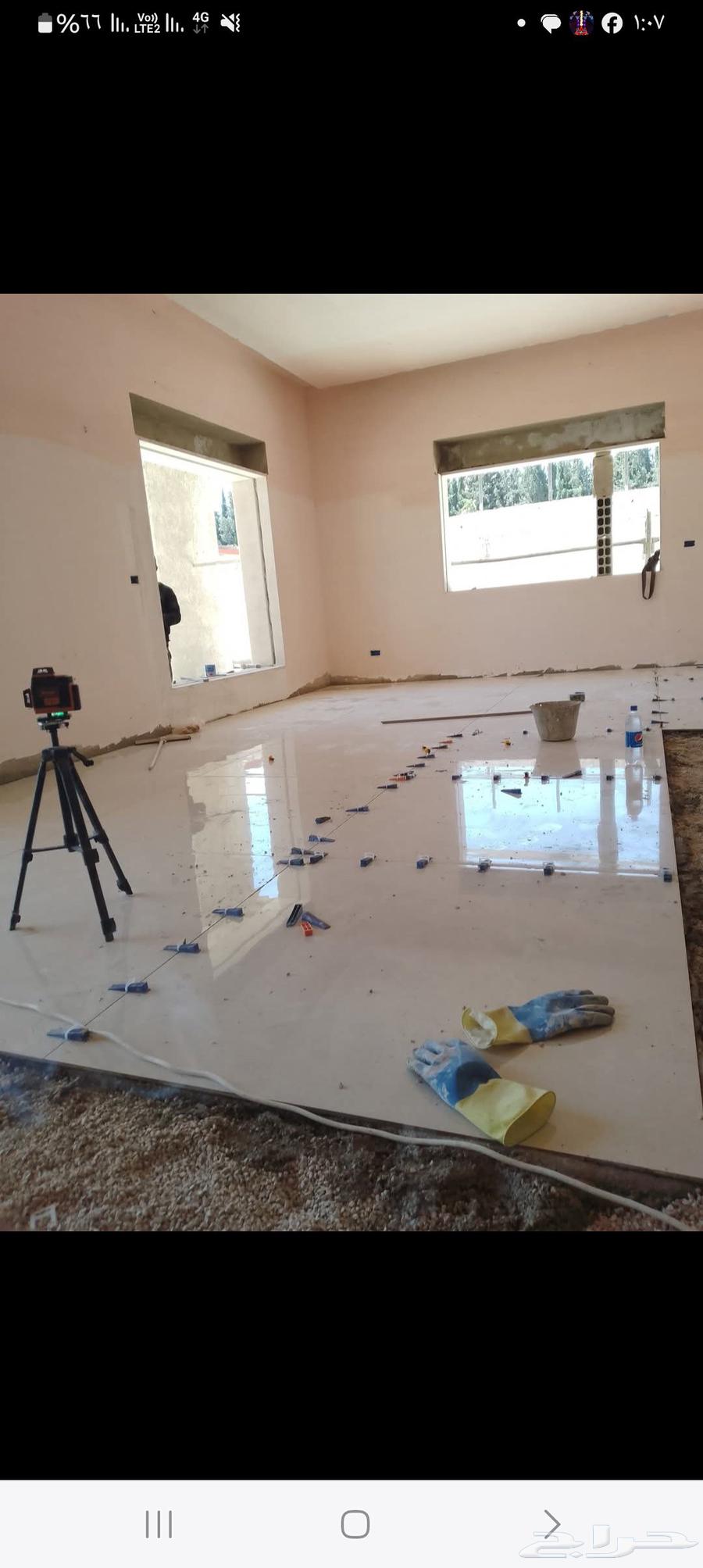 مبلط سيراميك بورسلان وسيراميك فني تركيب جميع انواع البلاط64422770514434110