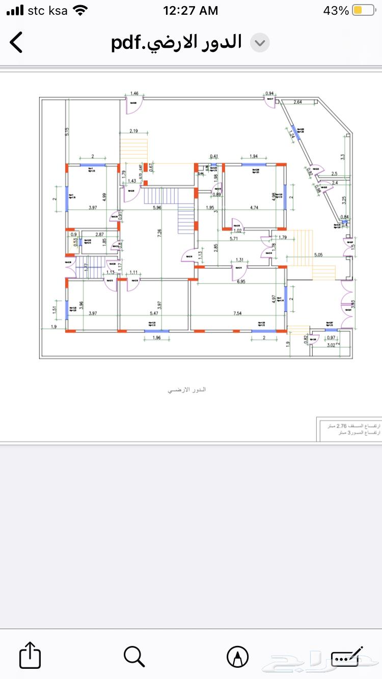 رفع معماري As built مباني ورسم مخططها وكشف اعمدة64422990722946113