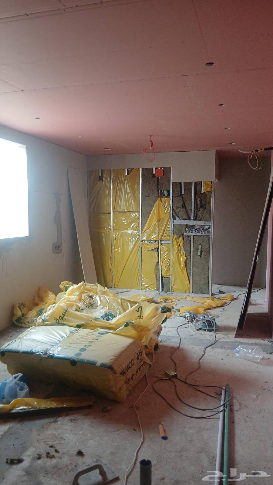 جبس بورد سقف مستعار سمنت بورد تكسير ترميم تليس64473526889473111