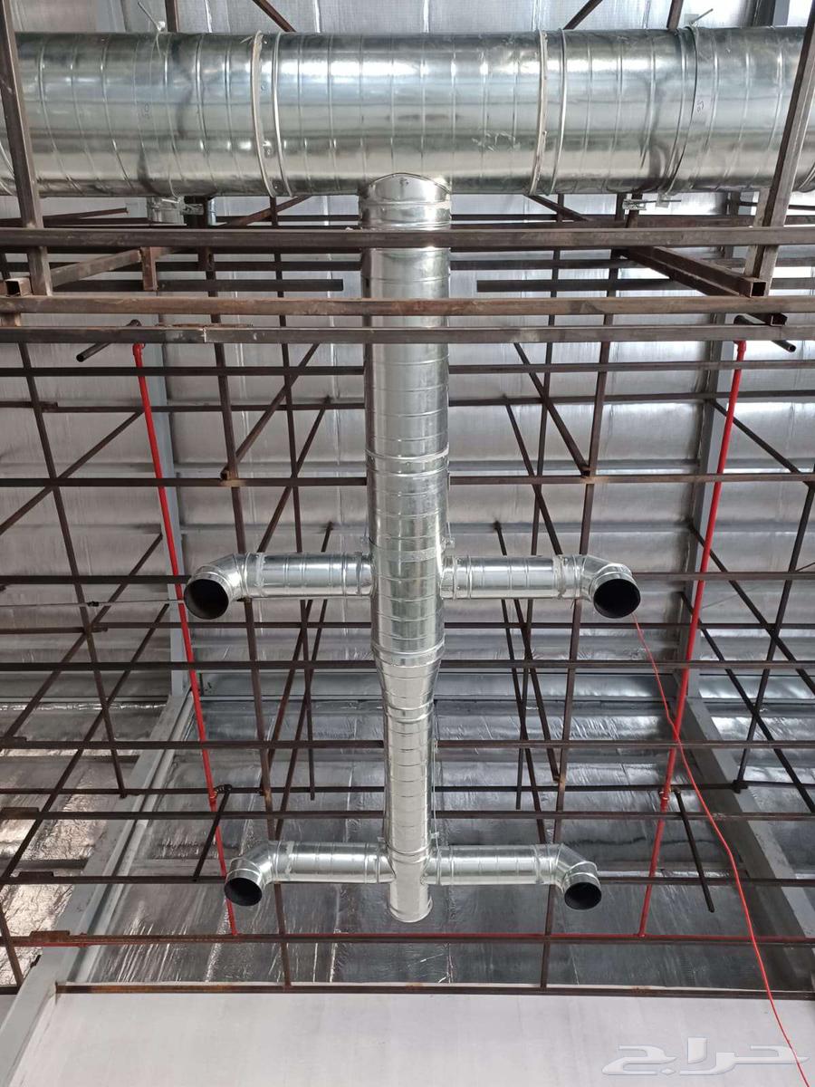 Central air conditioning_Duct split_Package_Foundation and copper pipe extension64457991437571112