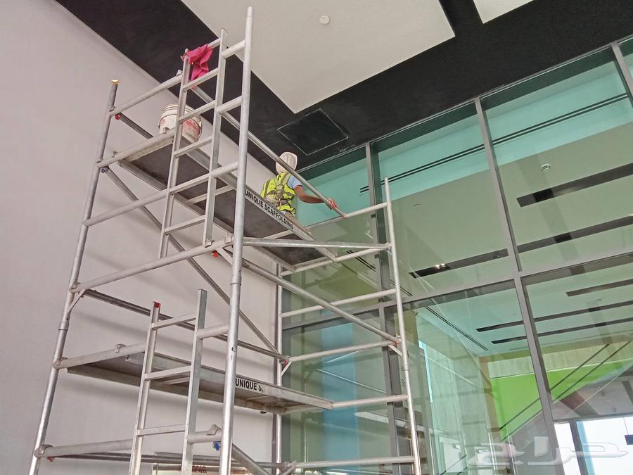 Adding glass facades, floor polishing, and maintenance work64458437512321113