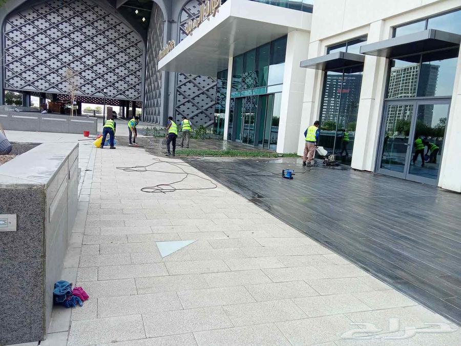 Adding glass facades, floor polishing, and maintenance work64458437512321111