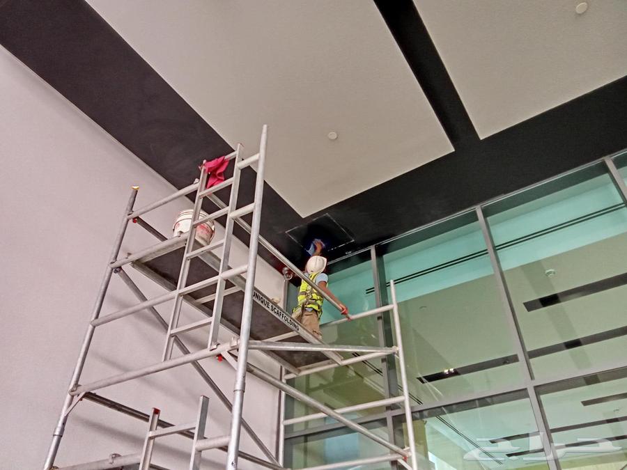 Adding glass facades, floor polishing, and maintenance work64458437512321112