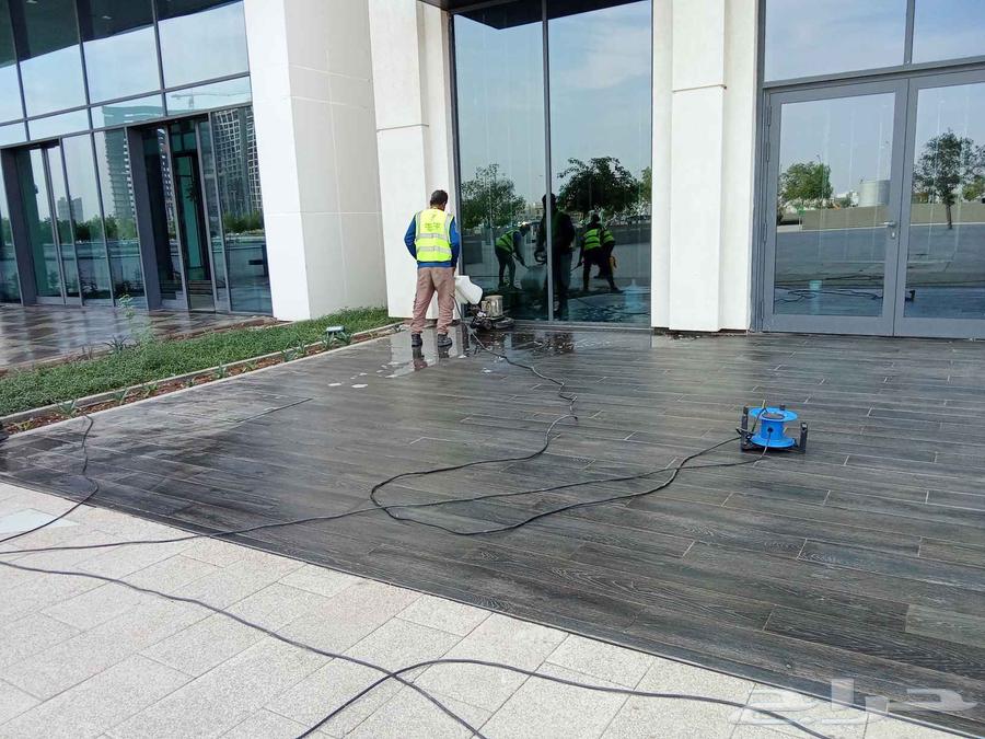 Adding glass facades, floor polishing, and maintenance work64458437512321110