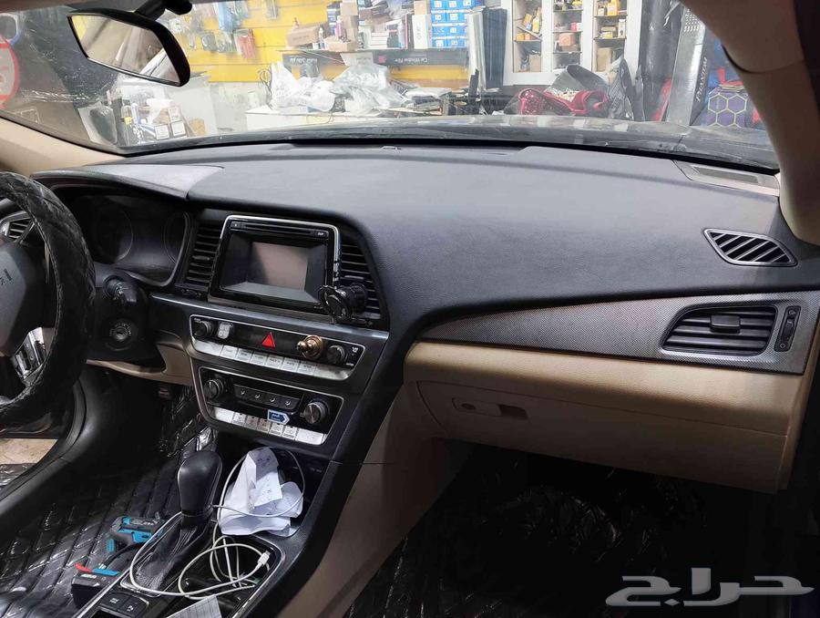 تنجيد قشرة طبلون سوناتا موديل 2016 جلد أسود مناسب جدا لضباب64423354242177110