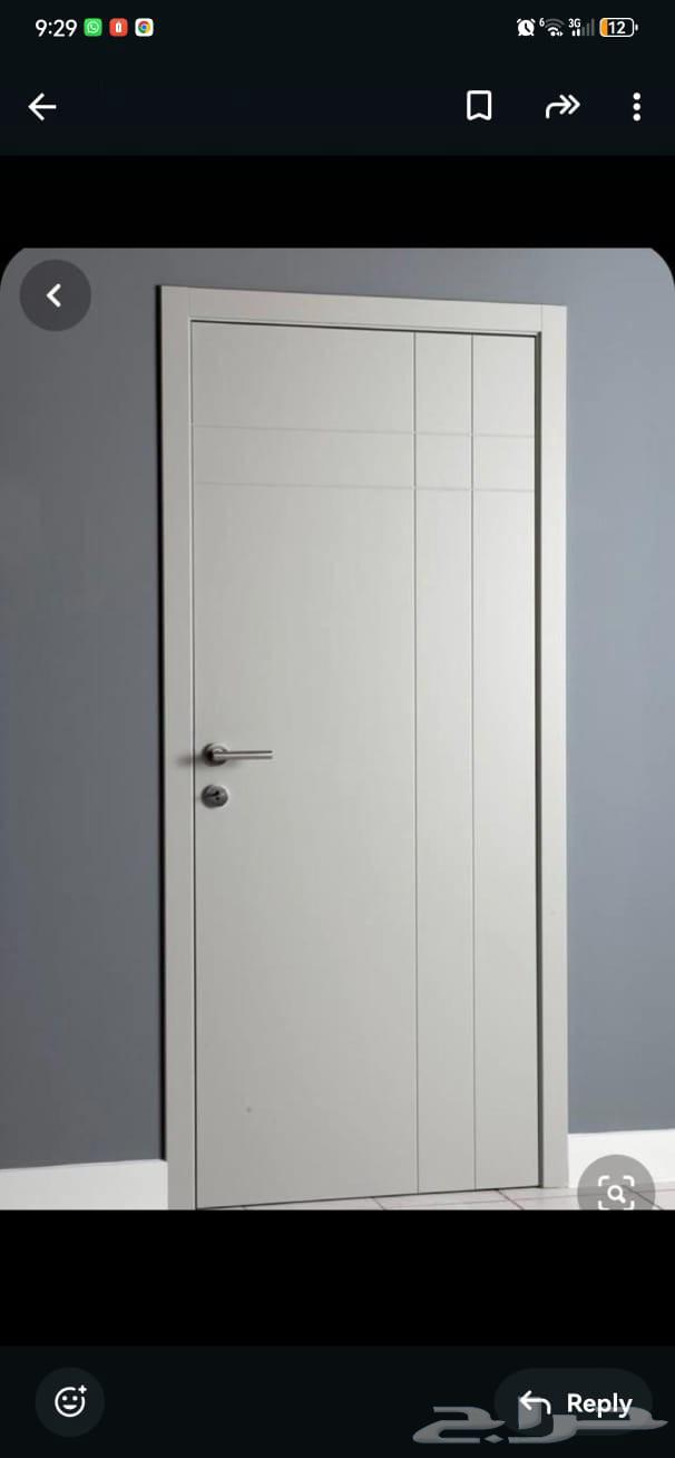 Carpenter wood doors but with shiny walnut in the middle of the water clean work64458039267586113