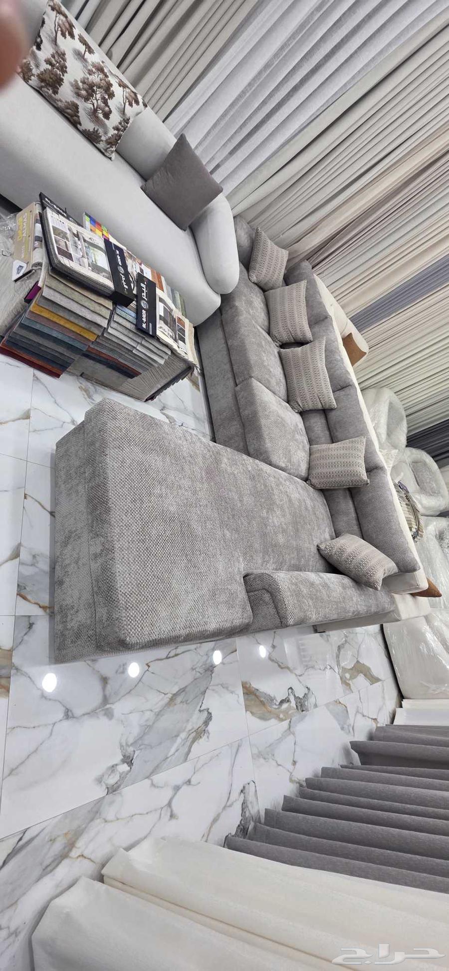 Custom sofa detailing, custom WiFi curtains made to order, Tamara Taby available64457869899266114