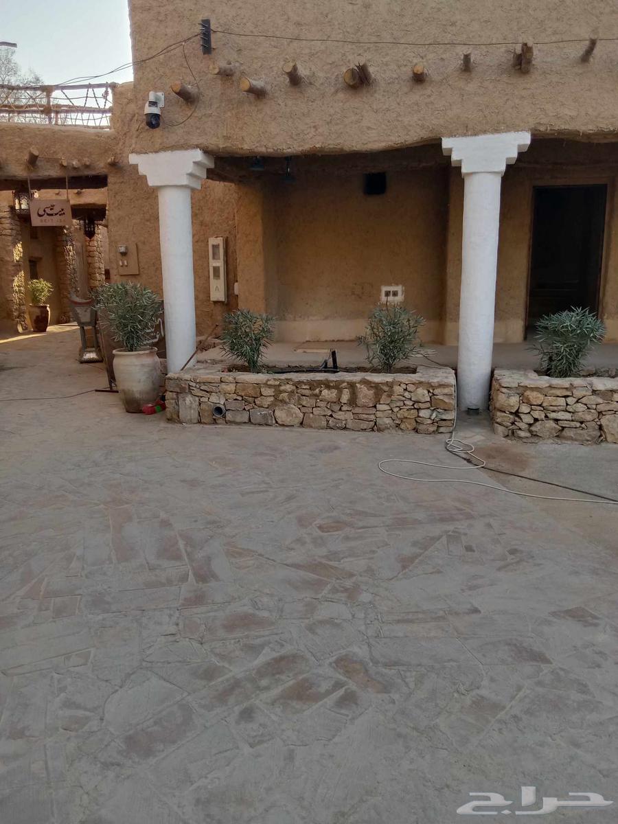 اعمال تراث طين حجر سقوف الخشب وجريد64474074975747110