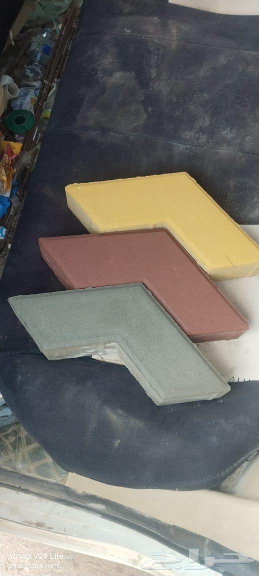 Interlock, terrazzo tiles, concrete chairs, planters, and concrete products64473981890947111