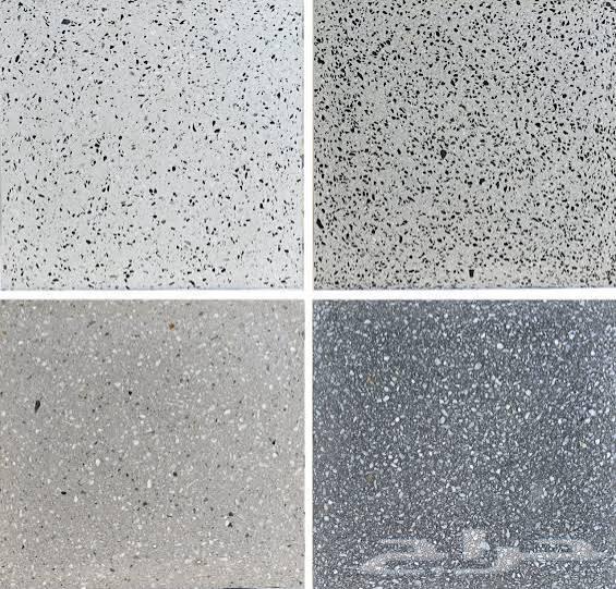 Interlock, terrazzo tiles, concrete chairs, planters, and concrete products64473981890947113