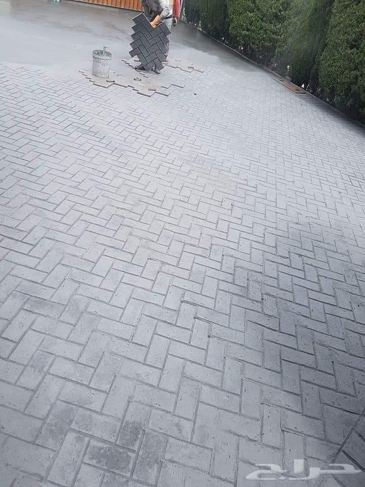 Printed concrete slabs, intermediate slab, fan slab, terrace slab64473758281219114