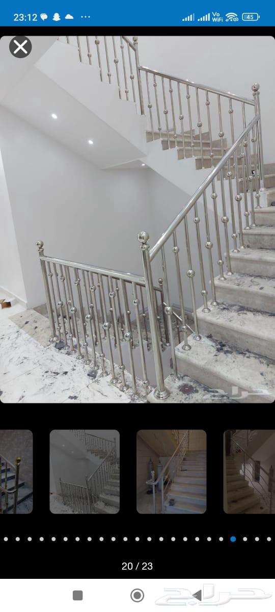 باب حديد شبابيك درابزين حديد شبابيك المينيوم واستيل دربزين64274115848450114