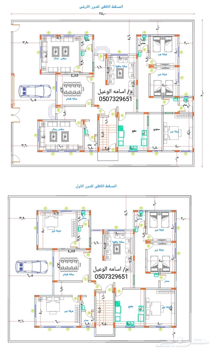 مخططات معمارية وانشائية متكاملة طبقا للكود السعودي64270511375233112
