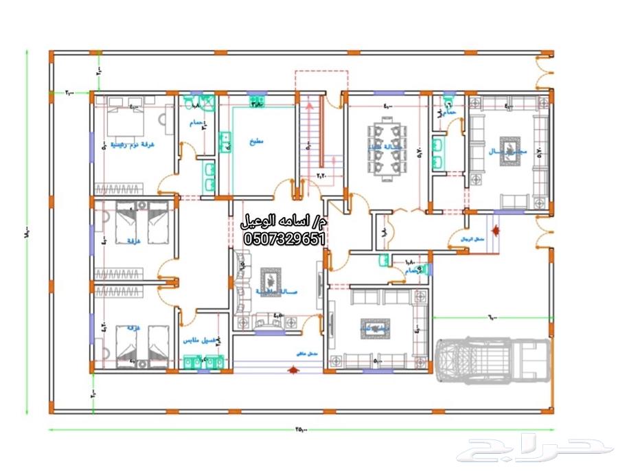 مخططات معمارية وانشائية متكاملة طبقا للكود السعودي64270511375233113