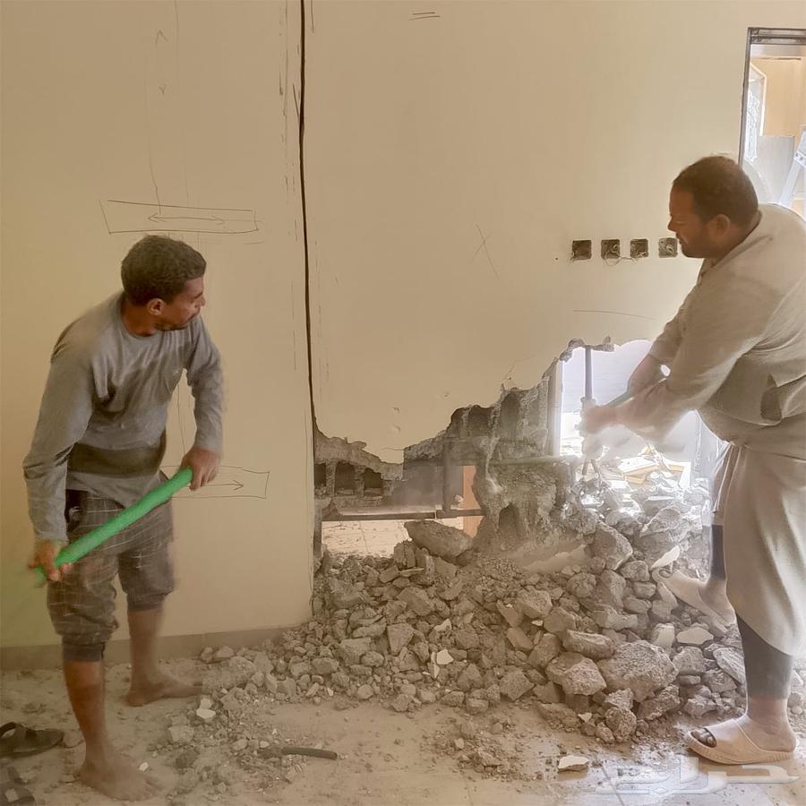 هدم وتكسير وترميم ومباني وقص بالصاروخ أبواب وتوسيع درايش64474345657475111