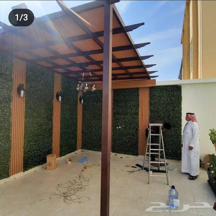 تنسيق حدائق برجولات سواتر مضلات هناجر ترميم مباني بنا ملاحق64481417115395111