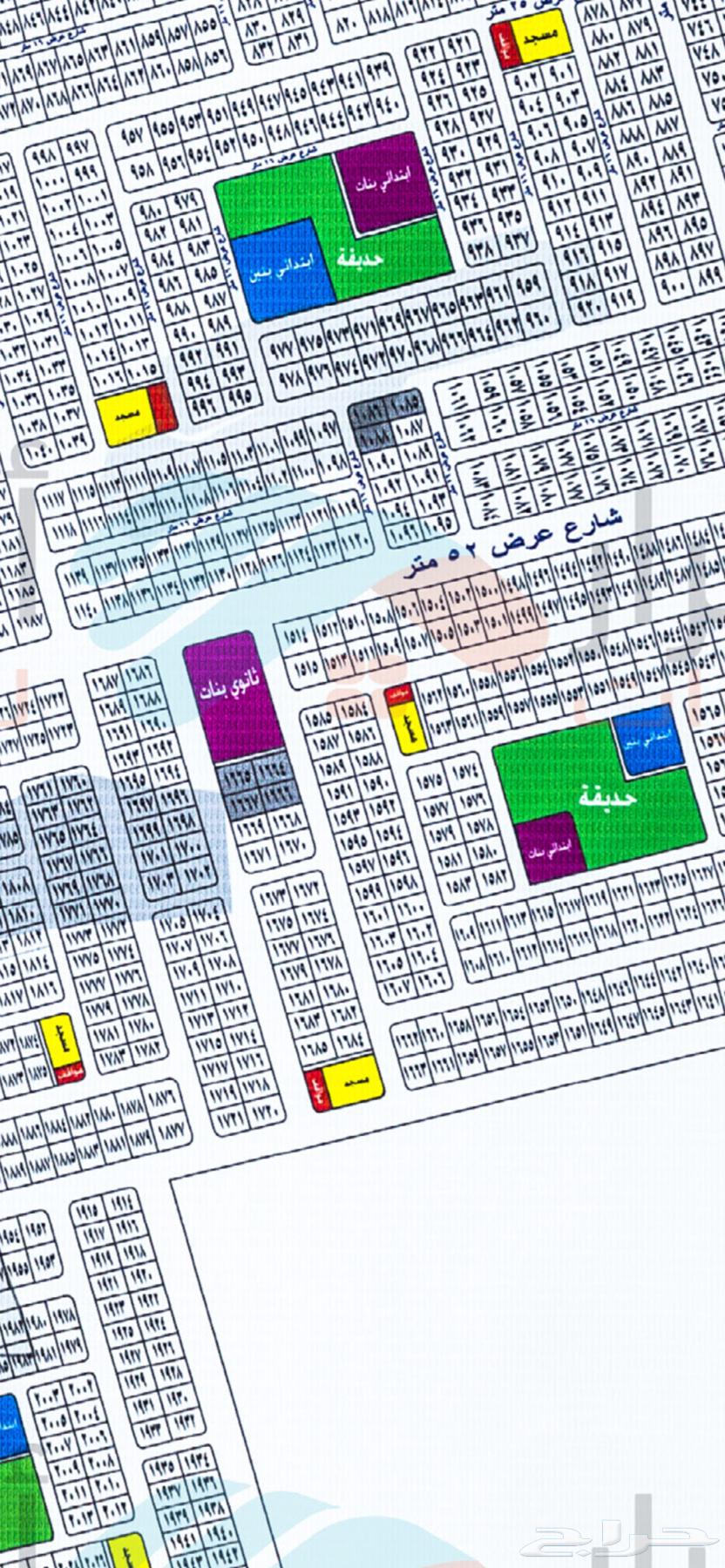 للبيع ارض حي الصفوه الجامعيين ب64473820137730110